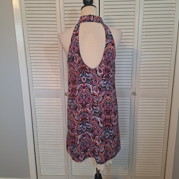 Altar'd state open back paisley aline dress sz medium *N - Picture 5 of 6
